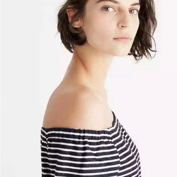 Madewell Striped Mini Dress SZ M - Picture 4 of 8